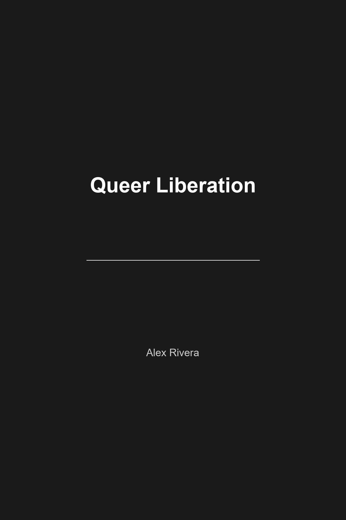 Queer Liberation book cover