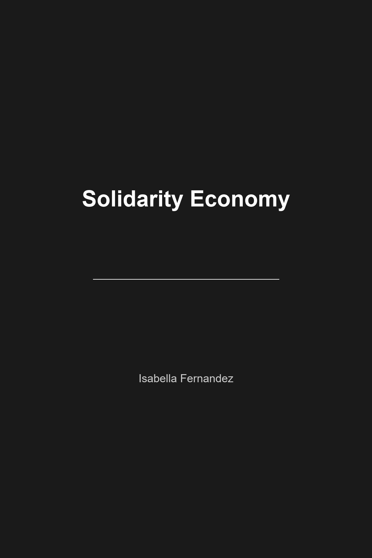 Solidarity Economy book cover