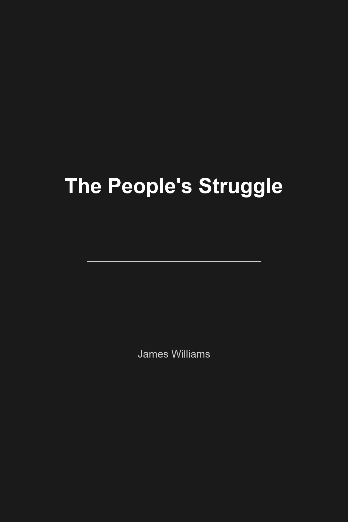 The People's Struggle book cover