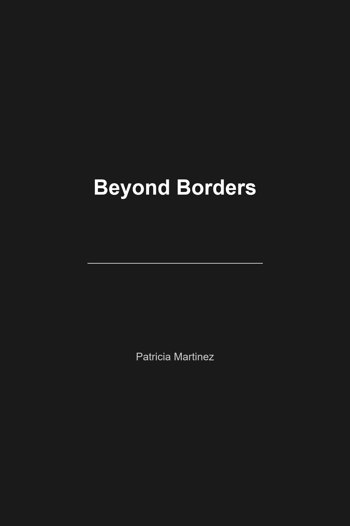 Beyond Borders book cover