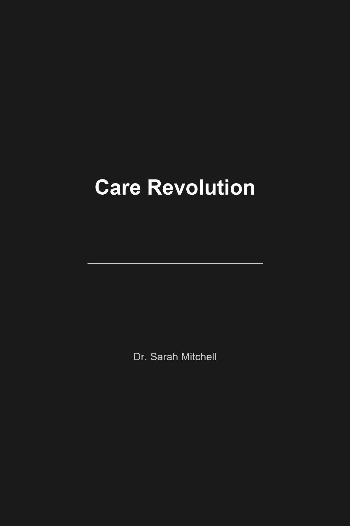 Care Revolution book cover