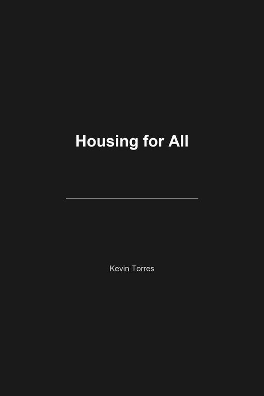 Housing for All book cover