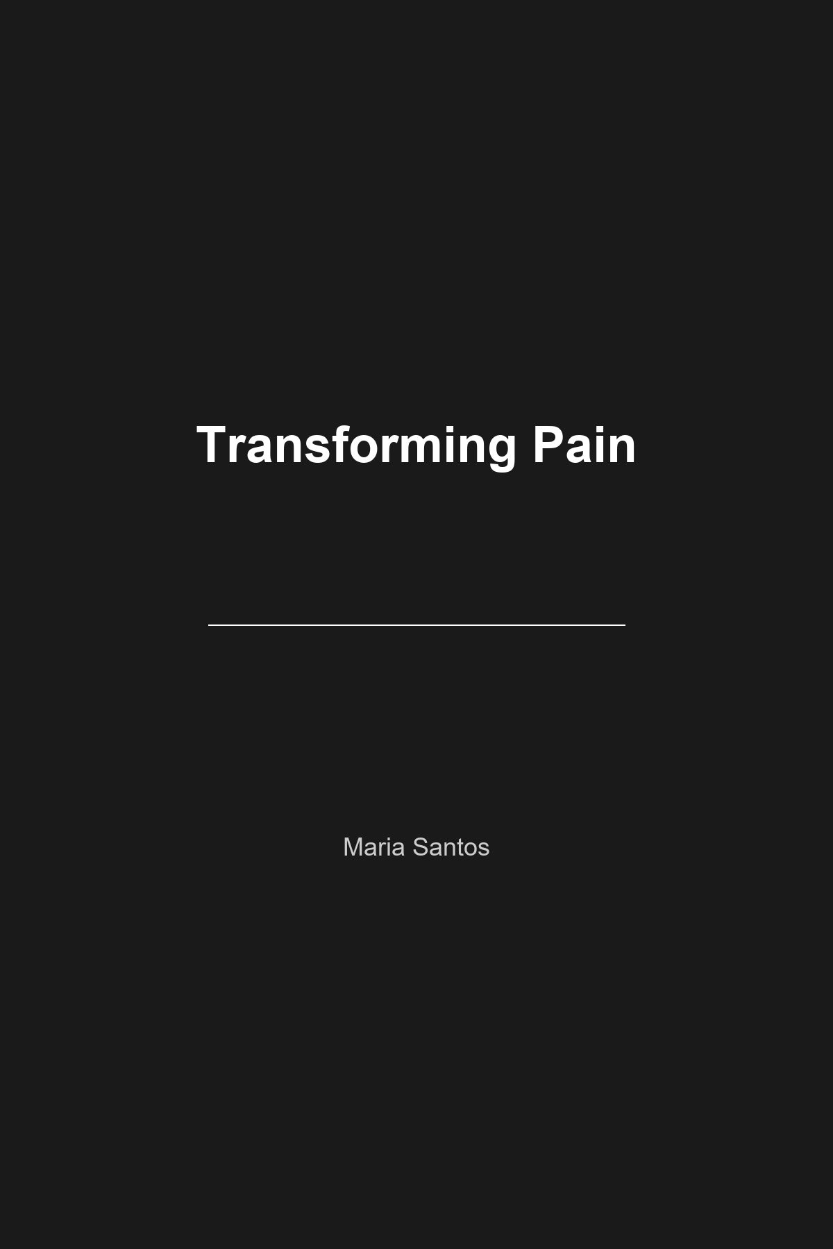 Transforming Pain book cover