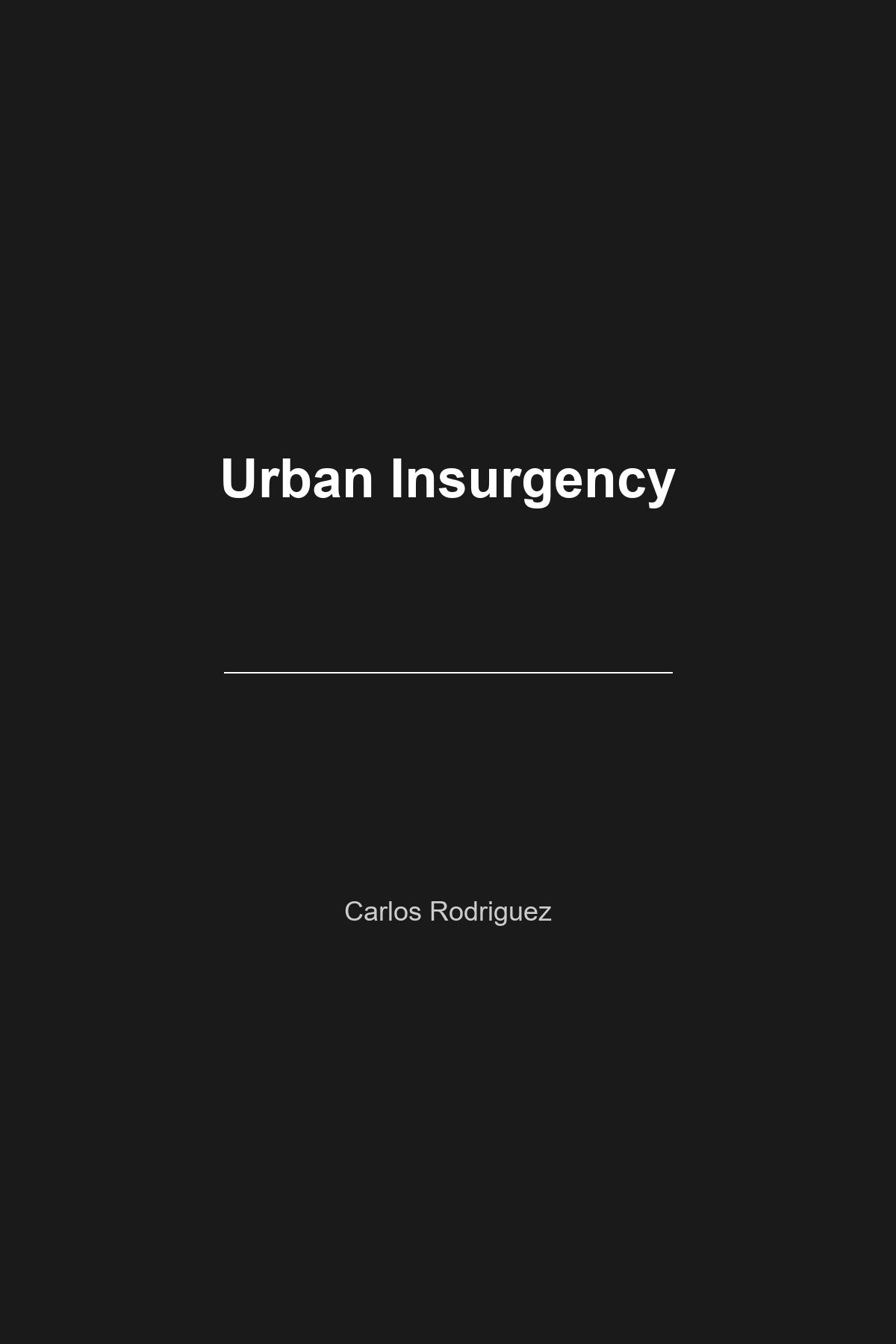 Urban Insurgency book cover